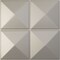 Ekena Millwork 19 5/8in. W x 19 5/8in. H Richmond EnduraWall Decorative 3D Wall Panel Covers 2.67 Sq. Ft. WP20X20RIBAL - alternate 1